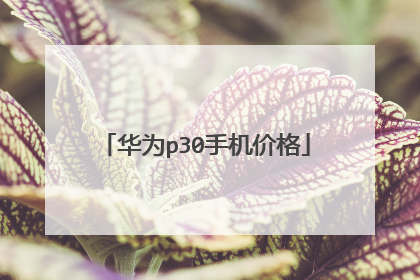 华为p30手机价格