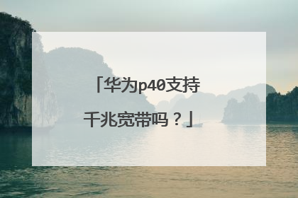 华为p40支持千兆宽带吗？