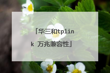 华三和tplink 万兆兼容性