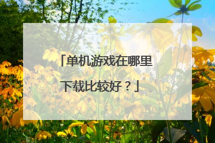 单机游戏在哪里下载比较好?