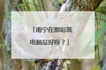 南宁在那组装电脑最好呀?