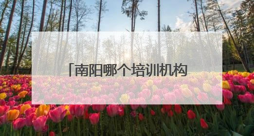 南阳哪个培训机构学java靠谱