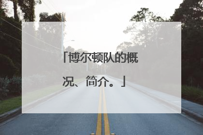 博尔顿队的概况、简介。