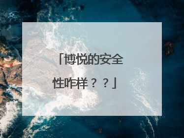 博悦的安全性咋样??