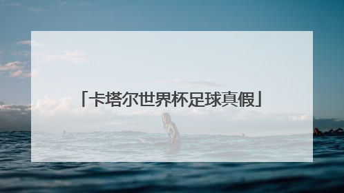 卡塔尔世界杯足球真假