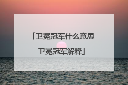 卫冕冠军什么意思 卫冕冠军解释
