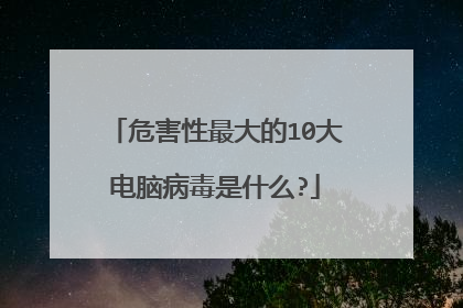 危害性最大的10大电脑病毒是什么?
