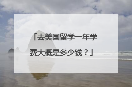 去美国留学一年学费大概是多少钱?