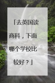 去英国读商科，下面哪个学校比较好？
