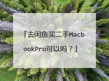 去闲鱼买二手MacbookPro可以吗？