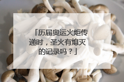 历届奥运火炬传递时，圣火有熄灭的记录吗？