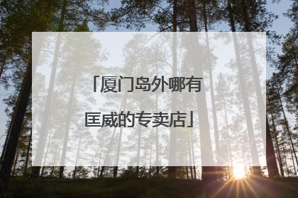 厦门岛外哪有匡威的专卖店