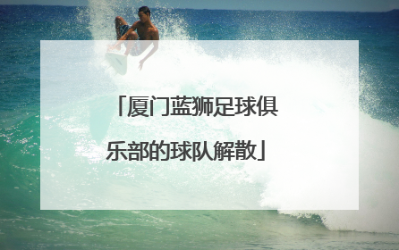 厦门蓝狮足球俱乐部的球队解散