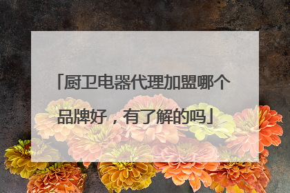 厨卫电器代理加盟哪个品牌好,有了解的吗