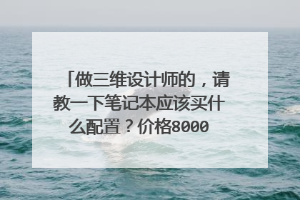 做三维设计师的，请教一下笔记本应该买什么配置？价格8000至10000都可以