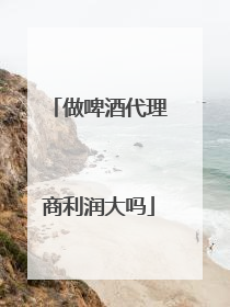 做啤酒代理商利润大吗