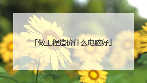 做工程造价什么电脑好