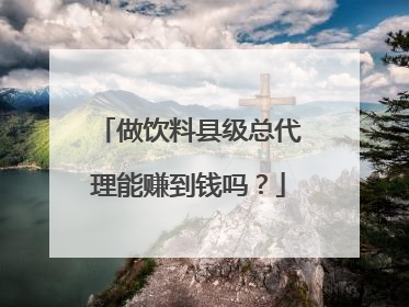 做饮料县级总代理能赚到钱吗？