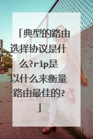 典型的路由选择协议是什么?rip是以什么来衡量路由最佳的?