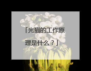 光猫的工作原理是什么?
