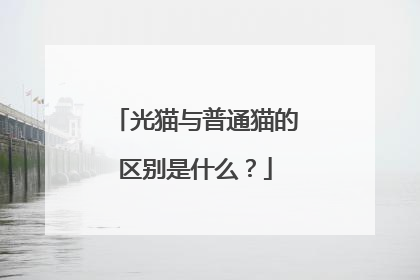 光猫与普通猫的区别是什么?