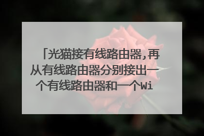 光猫接有线路由器,再从有线路由器分别接出一个有线路由器和一个WiFi,这样可以吗?Ip要怎么设置?