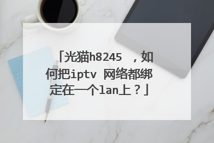 光猫h8245 ,如何把iptv 网络都绑定在一个lan上?