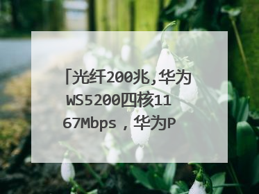 光纤200兆,华为WS5200四核1167Mbps,华为P20下载速度能达到多少兆每秒?