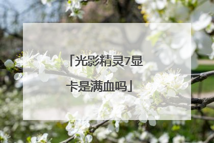 光影精灵7显卡是满血吗