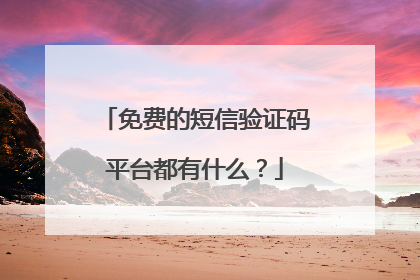 免费的短信验证码平台都有什么？