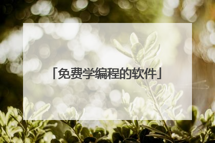 免费学编程的软件