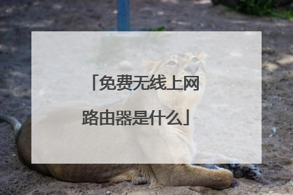 免费无线上网路由器是什么