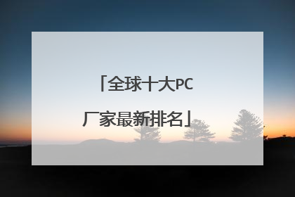 全球十大PC厂家最新排名