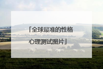 全球最准的性格心理测试图片