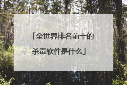 全世界排名前十的杀毒软件是什么