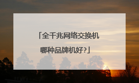 全千兆网络交换机哪种品牌机好?