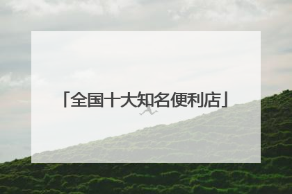 全国十大知名便利店