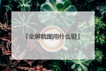 全屏截图用什么键