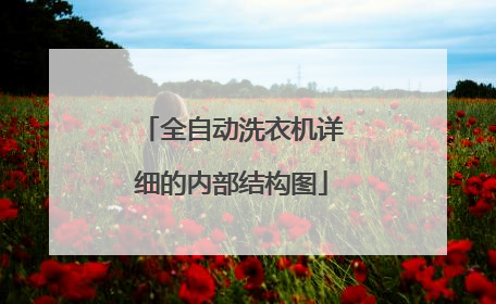 全自动洗衣机详细的内部结构图