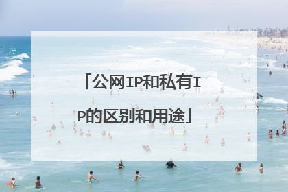 公网IP和私有IP的区别和用途