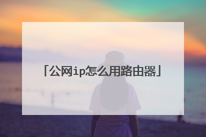 公网ip怎么用路由器