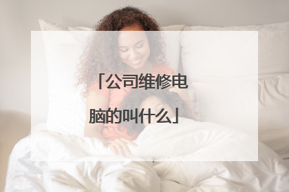 公司维修电脑的叫什么