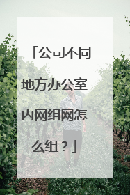 公司不同地方办公室内网组网怎么组？