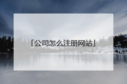 公司怎么注册网站