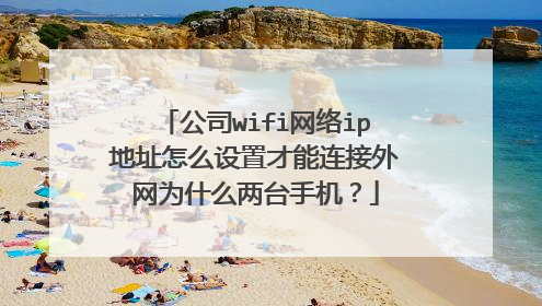 公司wifi网络ip地址怎么设置才能连接外网为什么两台手机?