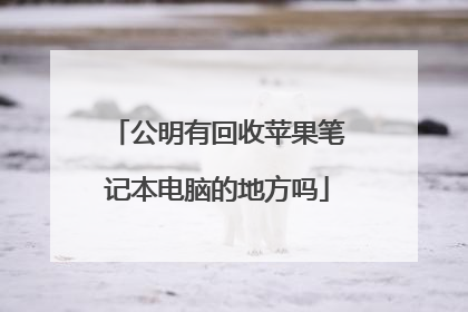 公明有回收苹果笔记本电脑的地方吗