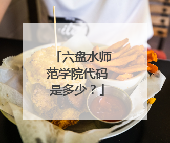 六盘水师范学院代码是多少？