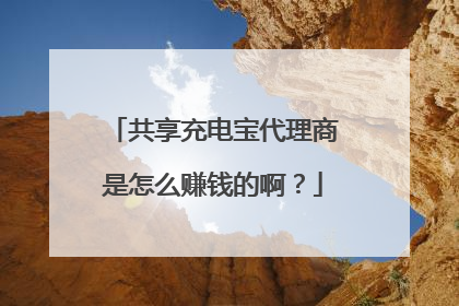 共享充电宝代理商是怎么赚钱的啊？