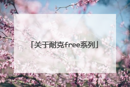 关于耐克free系列