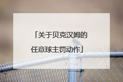 关于贝克汉姆的任意球主罚动作